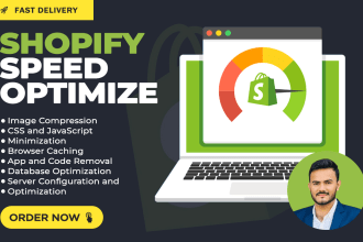 do shopify speed optimization and increase shopify store score in 24h