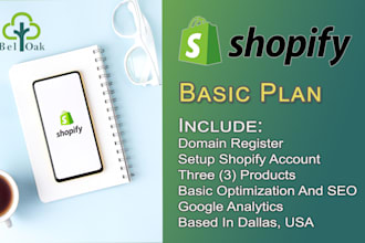 build shopify online store and provide store operation