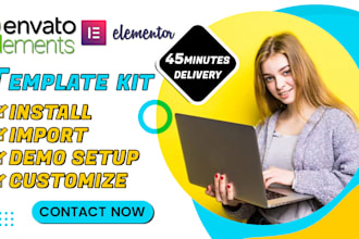 install, import, and customize envato template kits