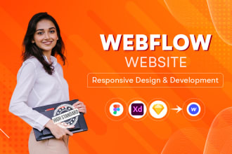 convert figma to webflow website, design or develop webflow website