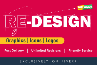 vectorize, redesign, recreate, edit logo or graphics
