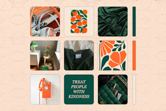 create beautiful color palette and moodboard for you