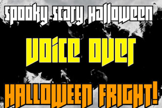 record dark scary voice over for halloween