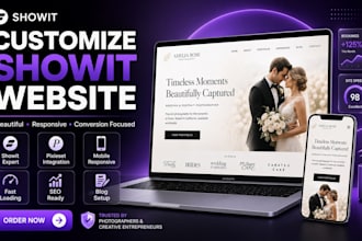 customize showit website design and redesign showit website showit template SEO