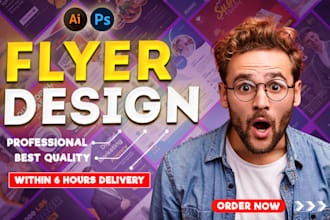 design modern construction flyer and postcard withn 3h