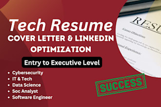write your professional resume, CV for cybersecurity, tech roles, IT