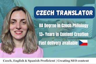 translate between english, czech and spanish