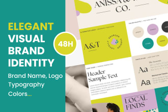 create your visual brand identity, brand book, and corporate identity