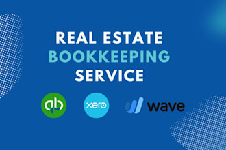 do bookkeeping for real estate and property  using quickbooks online xero