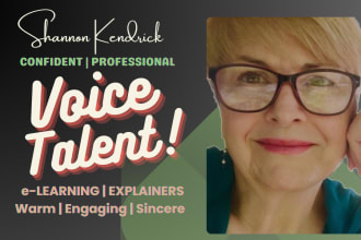 be your female american elearning and explainer voice talent