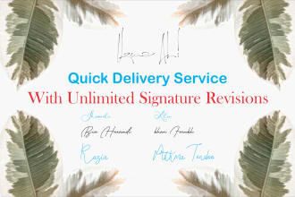 design handwritten, digital signature, autograph, monogram