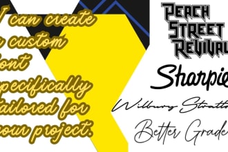 design typography and logo maker font for your project