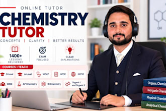 be your online certified chemistry tutor