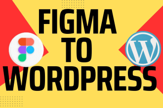 convert figma to wordpress or elementor landing page or website design