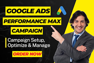 setup and manage google ads performance max campaign for sales and leads