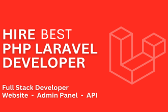 be full stack web developer for PHP laravel website development