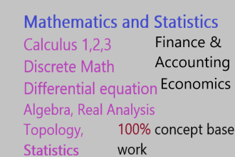 teach you advance level mathematics, statistics