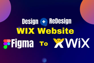 convert figma to wix, design wix website redesign wix ecommerce website