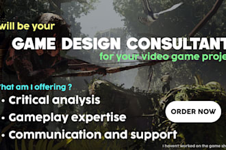 be your game design consultant
