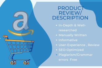write in depth product review article or product description