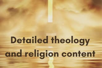 do religion and theology content