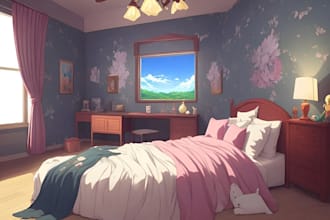 make anime landscape background novel game wallpaper 2d art