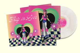 do barbie neon scifi retro music fashionable illustration