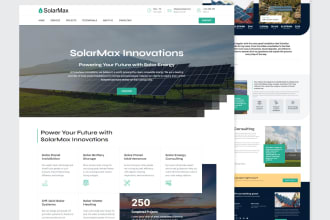 design solar company website on wordpress with elementor pro