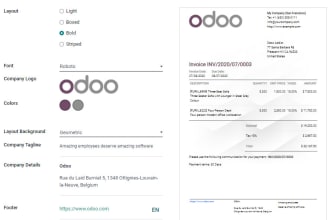 design and customize pdf and xlsx reports in odoo for you