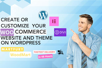 design professional woocommerce store and customize martfury theme