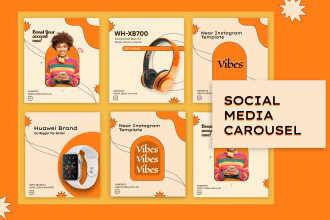 design instagram carousel and linkedin carousel  post