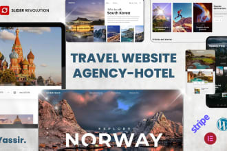 develop tour travel agency , hotel booking,  vaction rental website