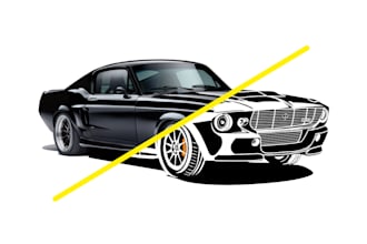 trace your vehicle black and white line art