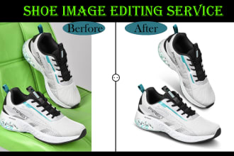 enhance, retouch, editing shoe image and any product photo