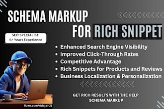 create schema markup and structured data and rich snippet