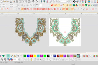 do embroidery digitizing into dst and pes file