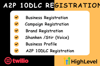 guarantee you twilio and high level a2p 10dlc clixlo approval, goghighlevel