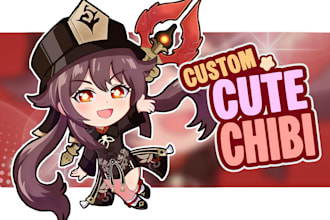 create cute or cool custom chibi anime characters