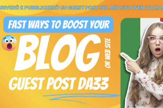 write and publish a guest post on my italian SEO tools web site da33