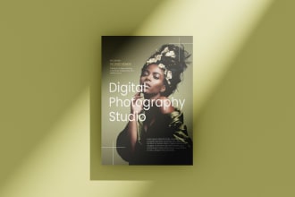 design urgent business flyer, brochure, one pager, marketing material