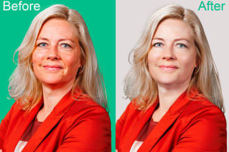 do headshot retouch, portrait, skin and photos editing