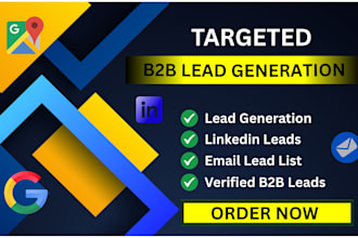 provide targeted b2b lead generation, linkedin leads, and prospect email list