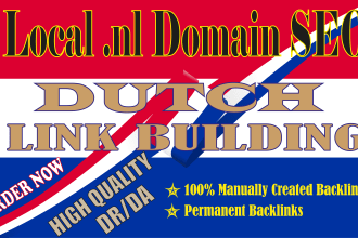 provide high DR dutch backlinks netherlands da tf dofollow nl SEO linkbullding