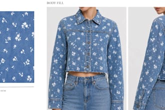 create professional seamless pattern and all over print for denim
