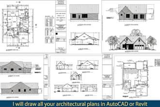 draw all your architectural plans in autocad