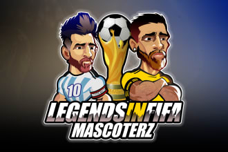 design, caricature mascot logo, modern cartoon character, cartoon portrait