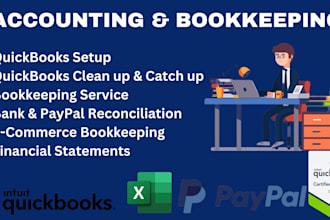 do clean up, reconciliation and bookkeeping in quickbooks online