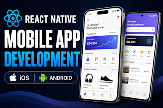 develop a react native mobile app for ios and android