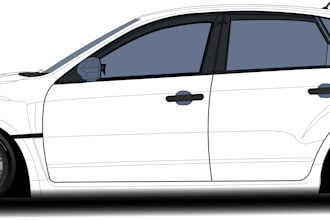 blueprint template any vehicle vector outline,