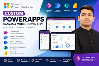 develop customize canvas, model driven app using powerapps